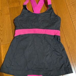 lululemon athletica Black and Pink Women's Top